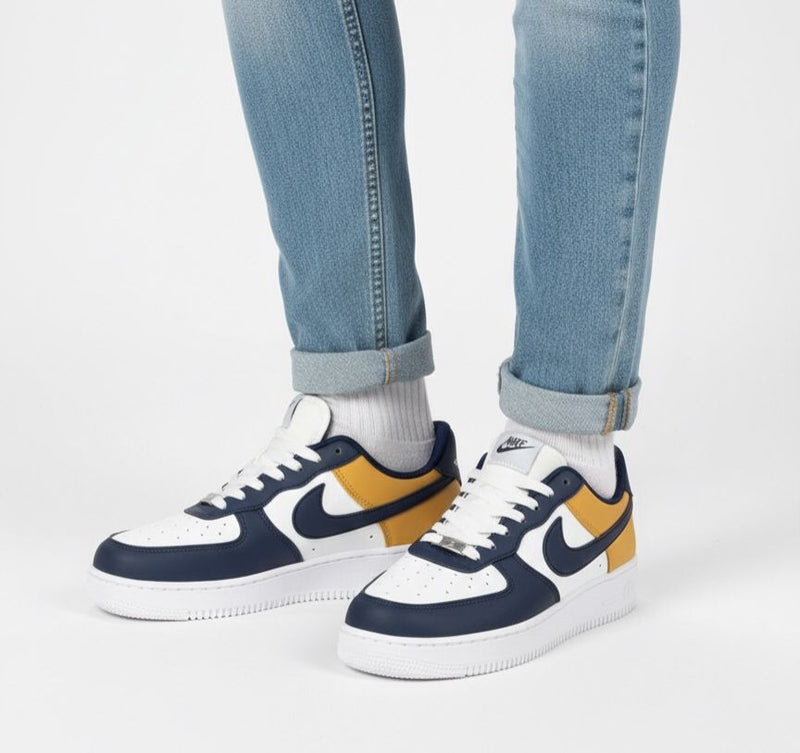 Navy & White Street Style Sneakers